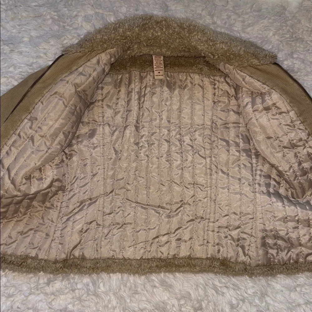 Abercrombie & Fitch Vintage Corduroy Double-Zip Short Trucker Jacket, Size M - Picture 12 of 16